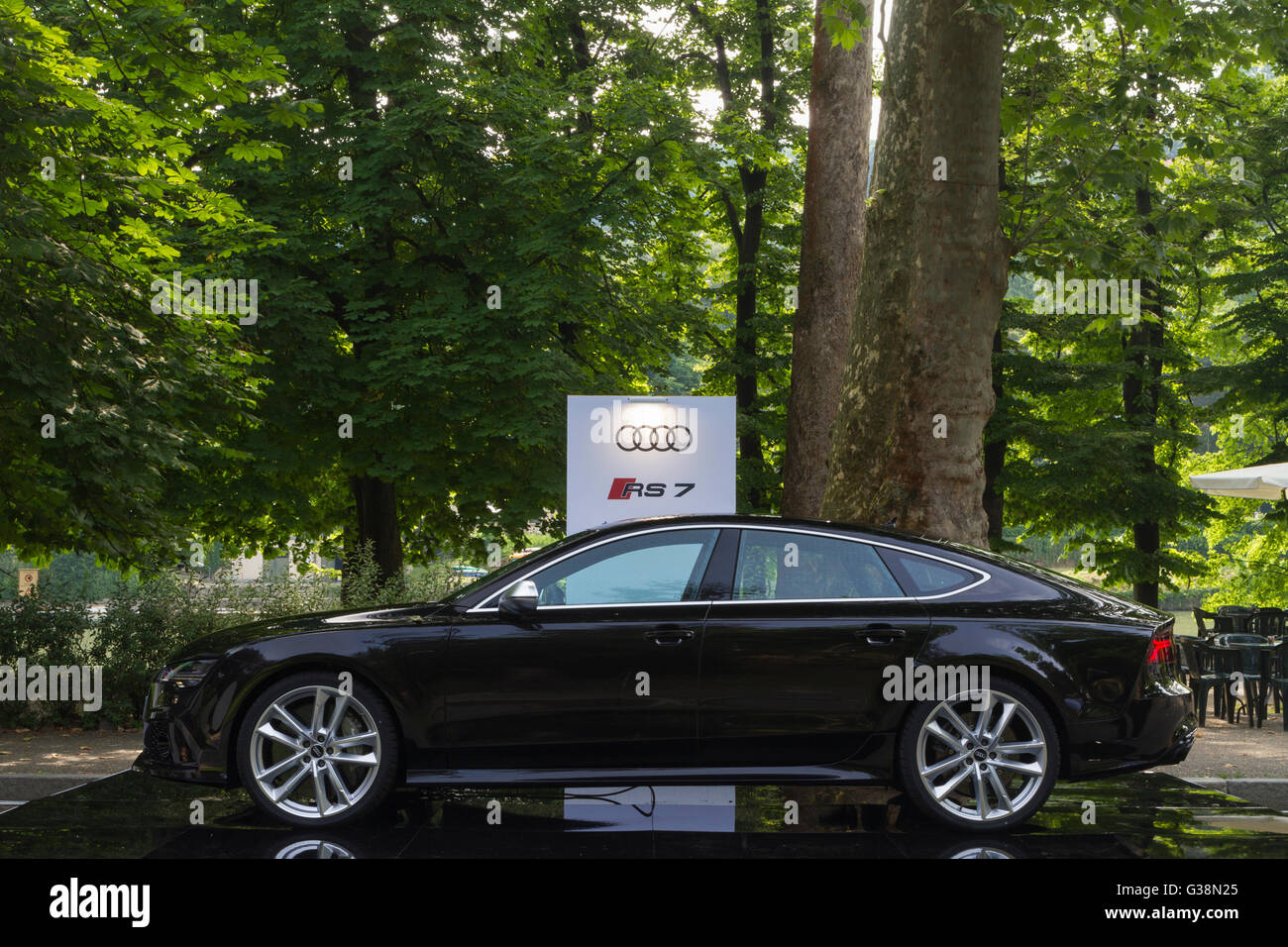 Turin, Italie, 8 juin 2016. Une Audi RS 7 Banque D'Images