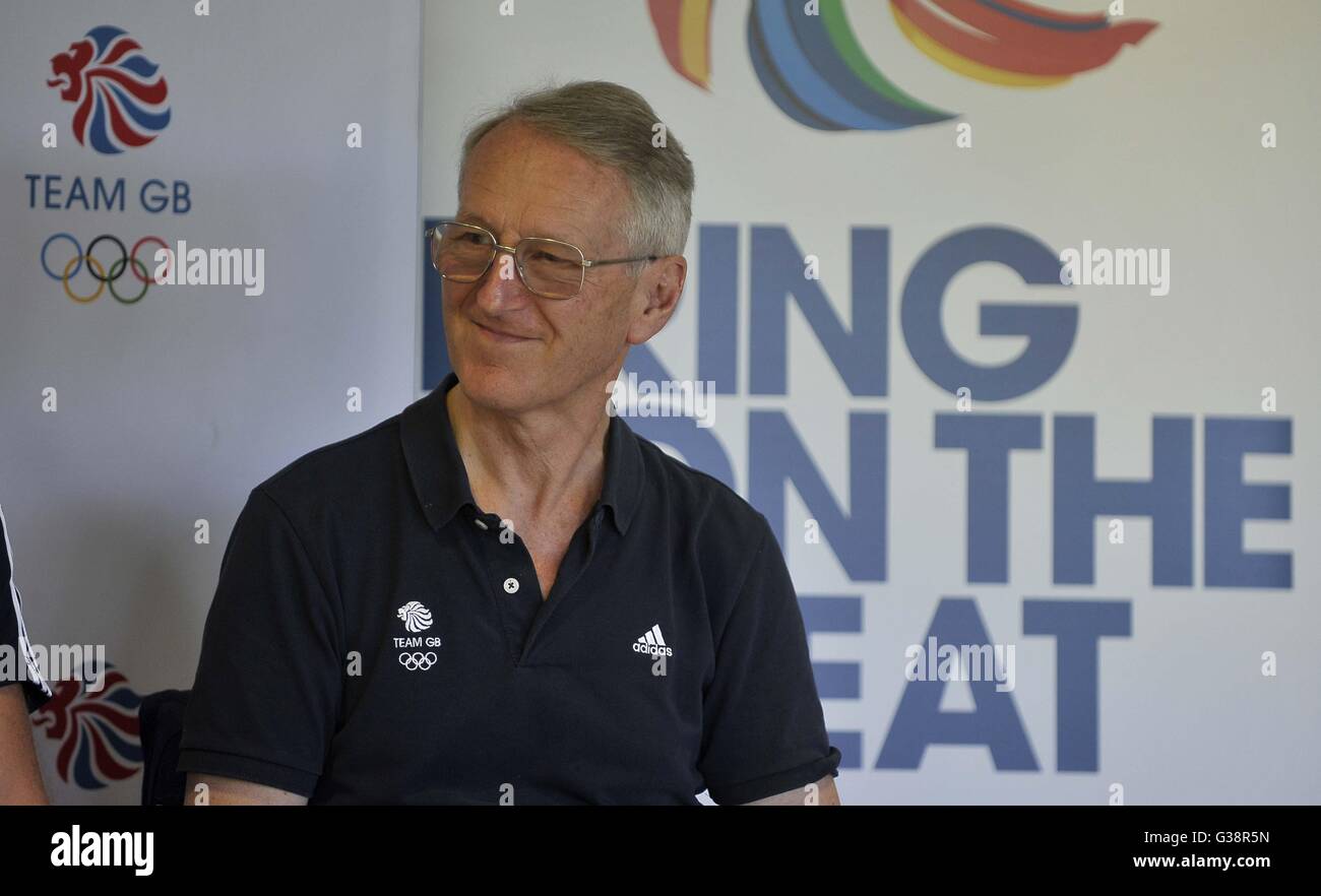 Henley-on-Thames, Oxfordshire, UK, 9 juin 2016. Sir David Tanner (directeur de la performance à l'Aviron Aviron TeamGB e chef d'équipe) au cours de la conférence de presse. L'équipe d'aviron TeamGB annoncer pour le Rio2016 Jeux Olympiques. Musée de la rivière et de l'aviron. Henley-on-Thames. L'Oxfordshire. UK. 09/06/2016. Credit : Sport en images/Alamy Live News Banque D'Images