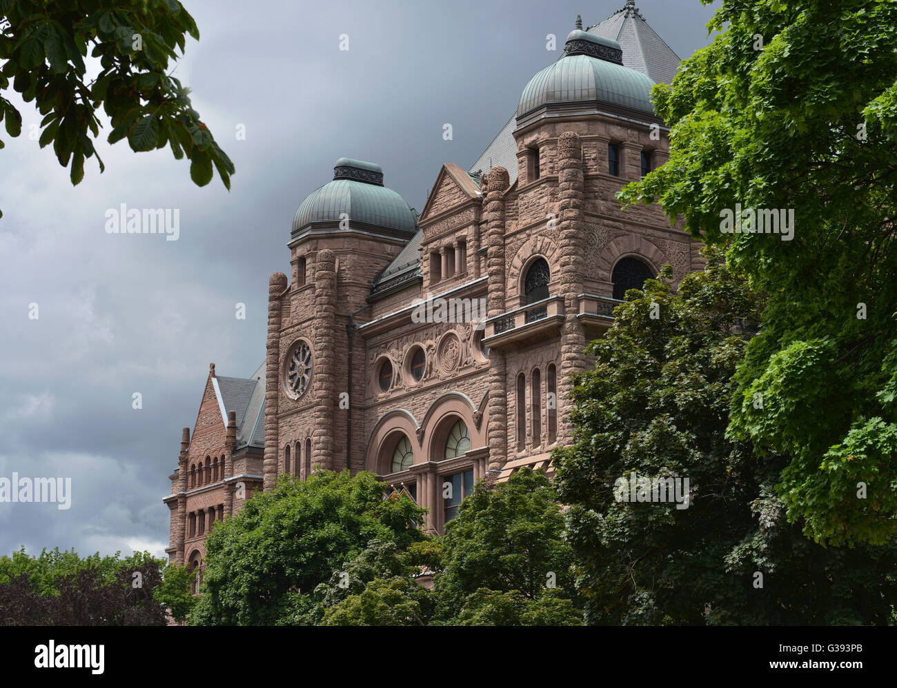 L'Édifice de l'Assemblée législative de l'Ontario, Queen's Park, Toronto, Ontario, Canada Banque D'Images