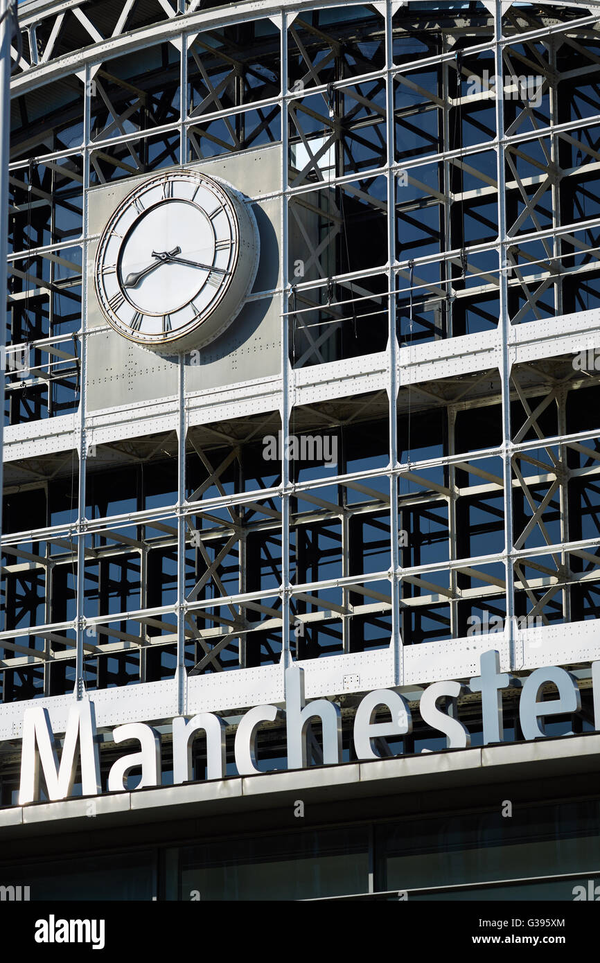 Extérieur avant de Manchester Central Banque D'Images