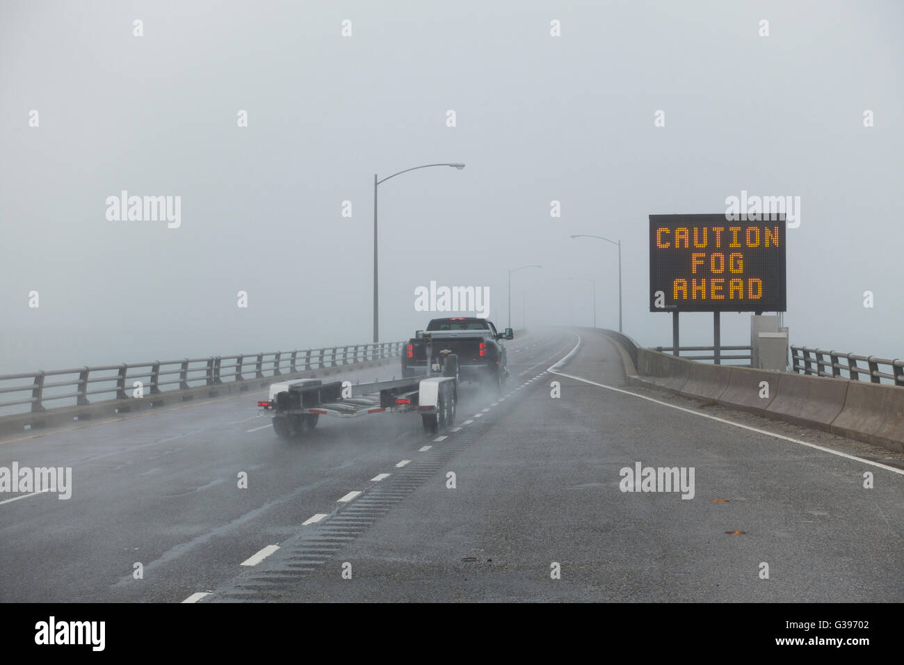 Chesapeake bay bridge dans l'est de Beijing. Banque D'Images