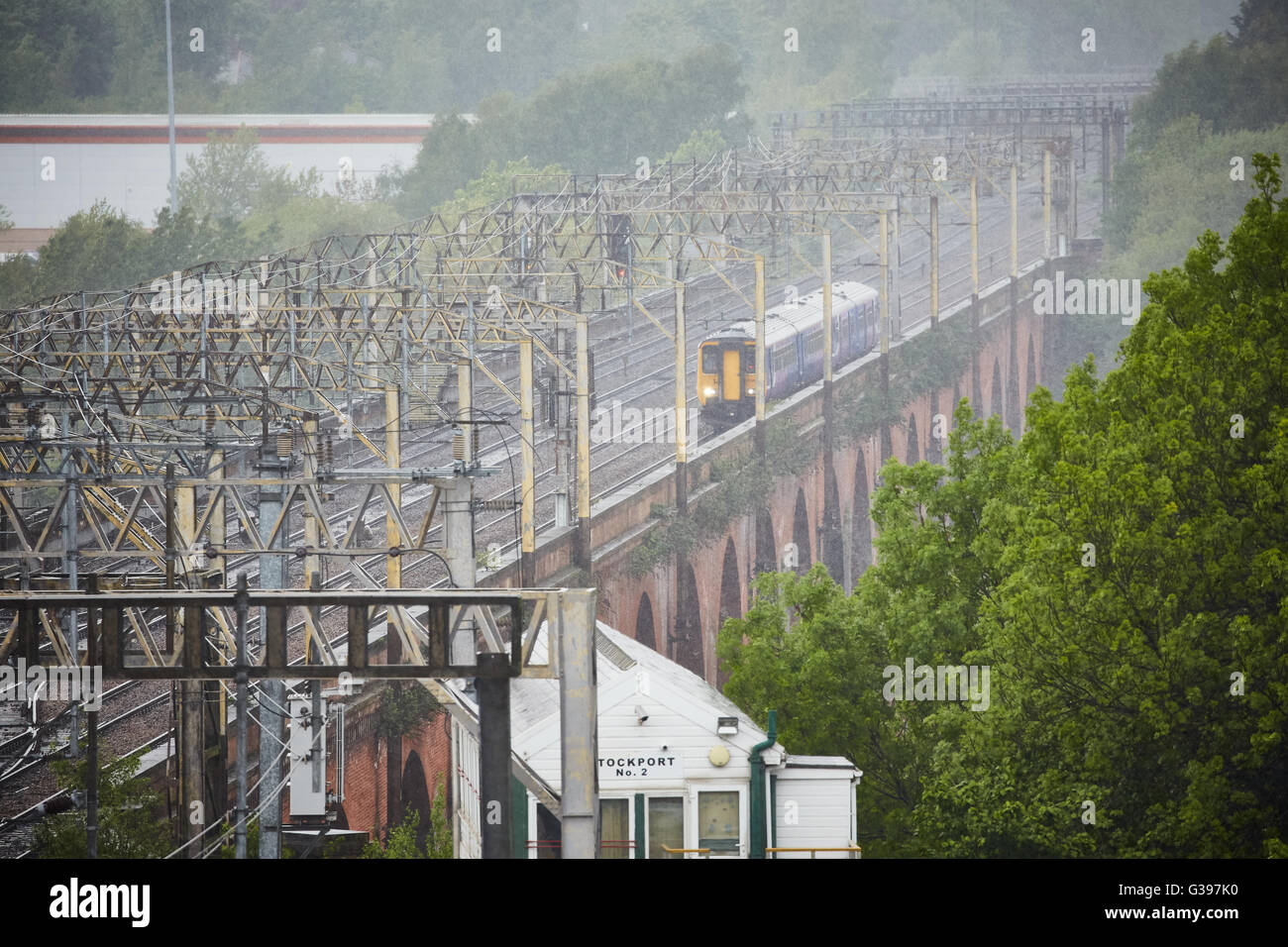 Près de la gare de Stockport Banque D'Images