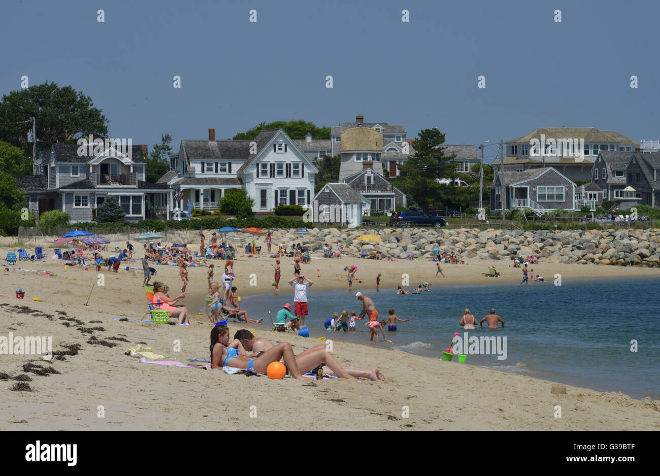 Lighthouse beach, Chatham, Cape Cod, Massachusetts, USA Banque D'Images