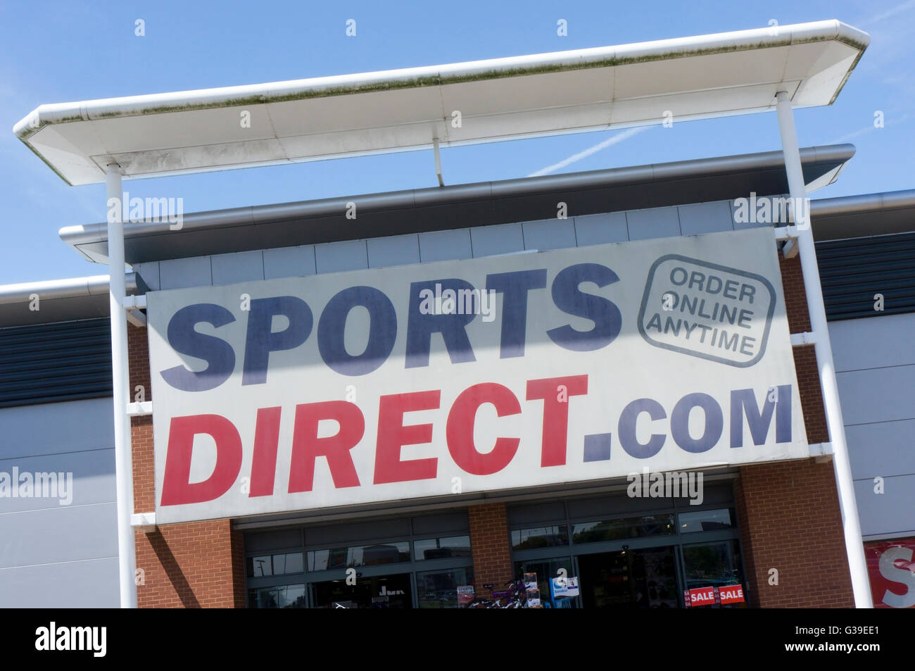 Sportsdirect.com sportswear superstore. Banque D'Images