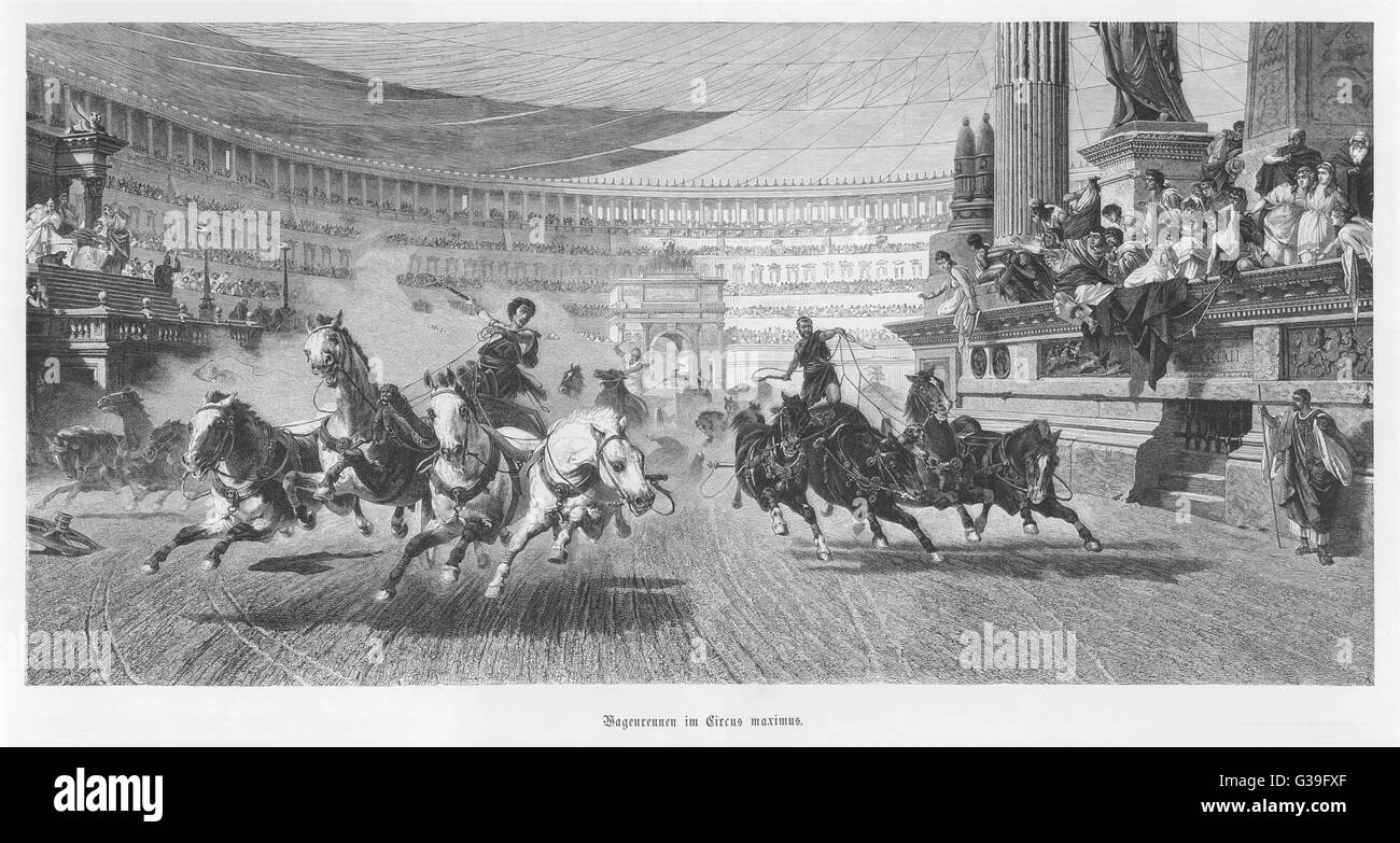Course de chars Banque D'Images