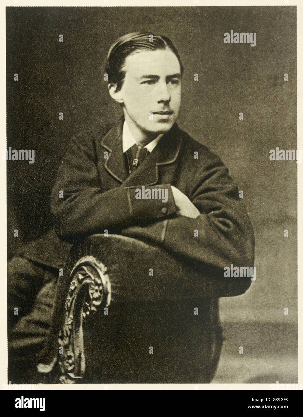 ALFRED EDWARD HOUSMAN érudit et poète anglais, lorsqu'il était âgé de dix-huit Date : 1859 - 1936 Banque D'Images