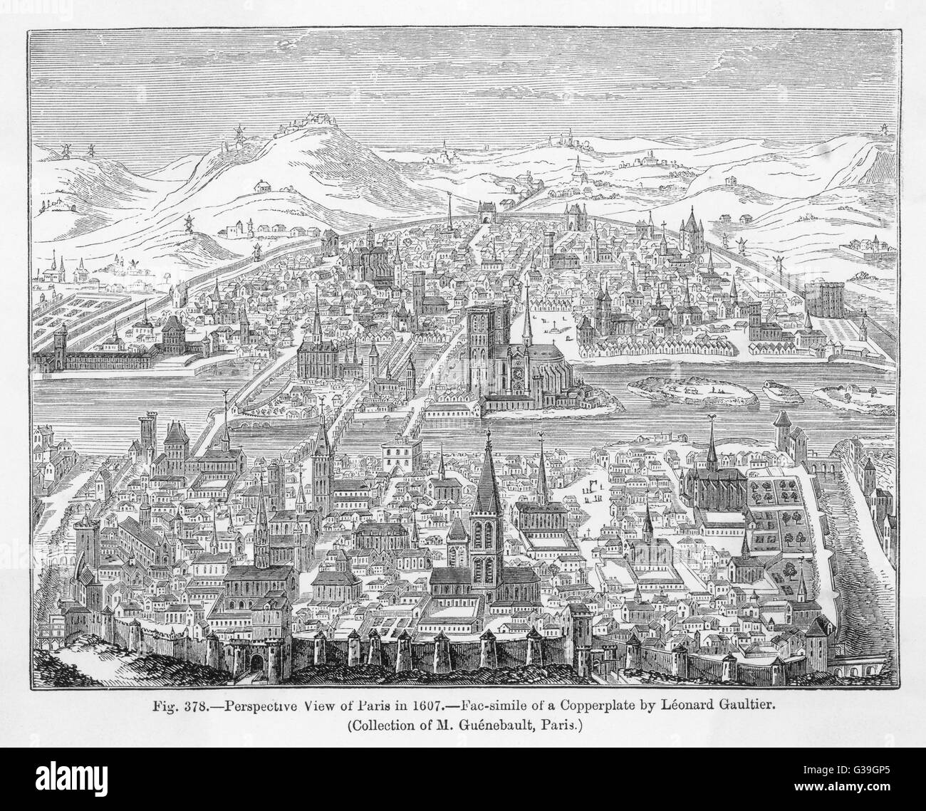 PARIS, 1607 Banque D'Images