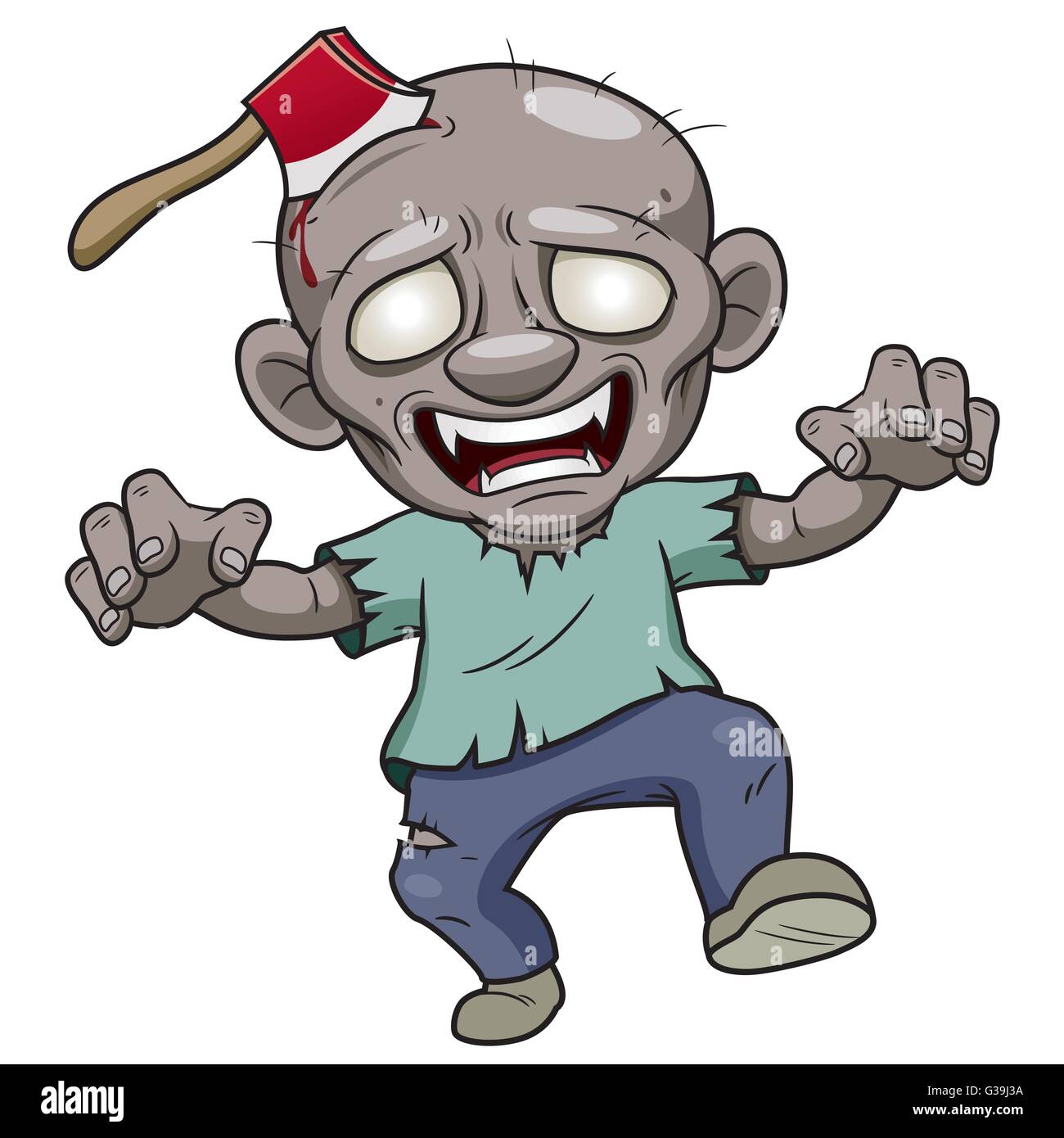 - Vecteur illustration de Zombie Cartoon Illustration de Vecteur