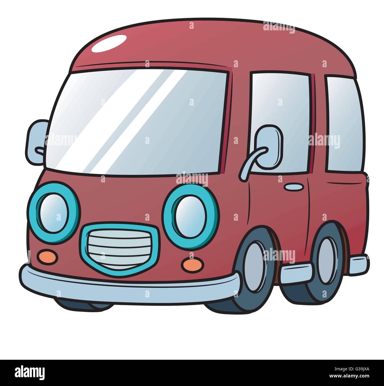 Cartoon Vector illustration de Van Illustration de Vecteur