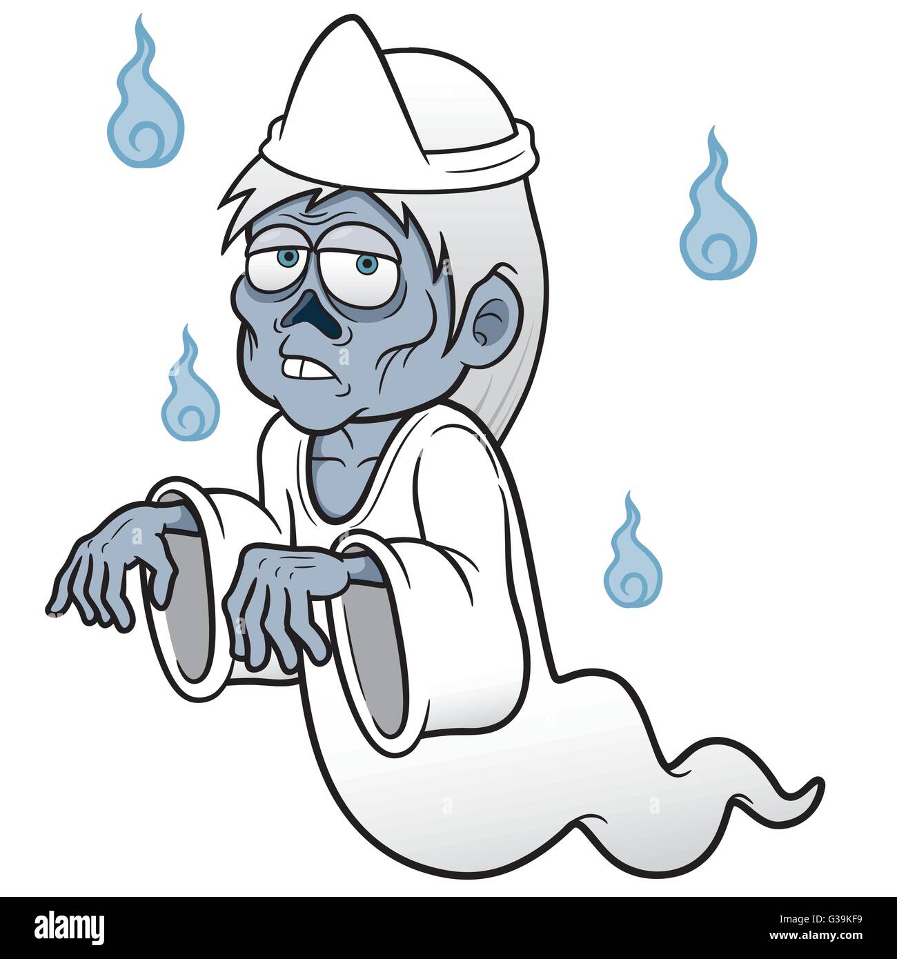 Cartoon Vector illustration de Ghost Illustration de Vecteur
