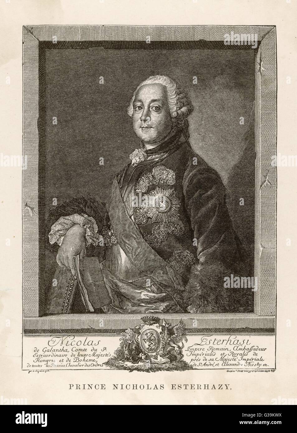 Nikolaus Josef Esterhazy Banque D'Images