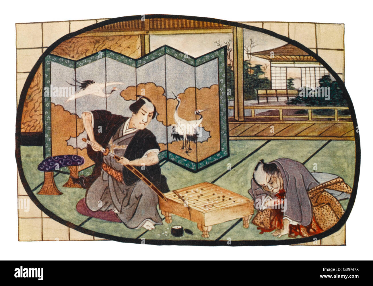 Jeu japonais « Go » Banque D'Images