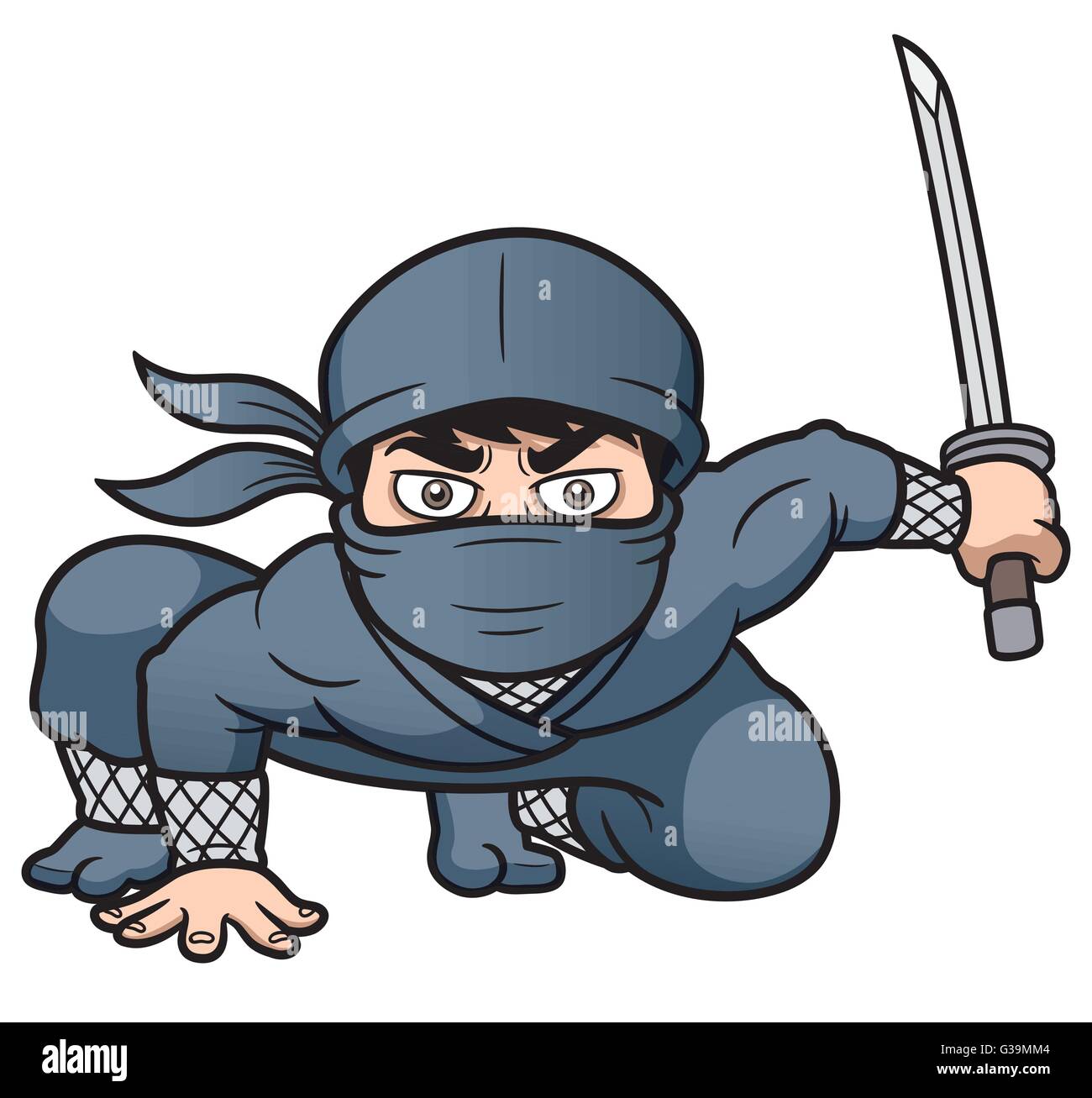 Cartoon Vector illustration de Ninja Illustration de Vecteur