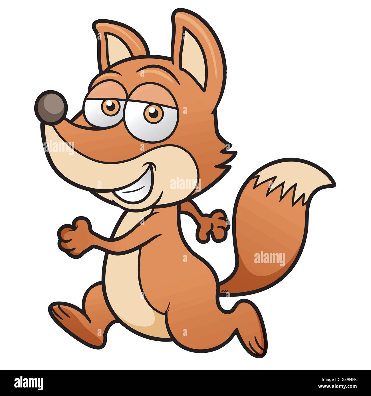 Cartoon Vector illustration de Fox Illustration de Vecteur