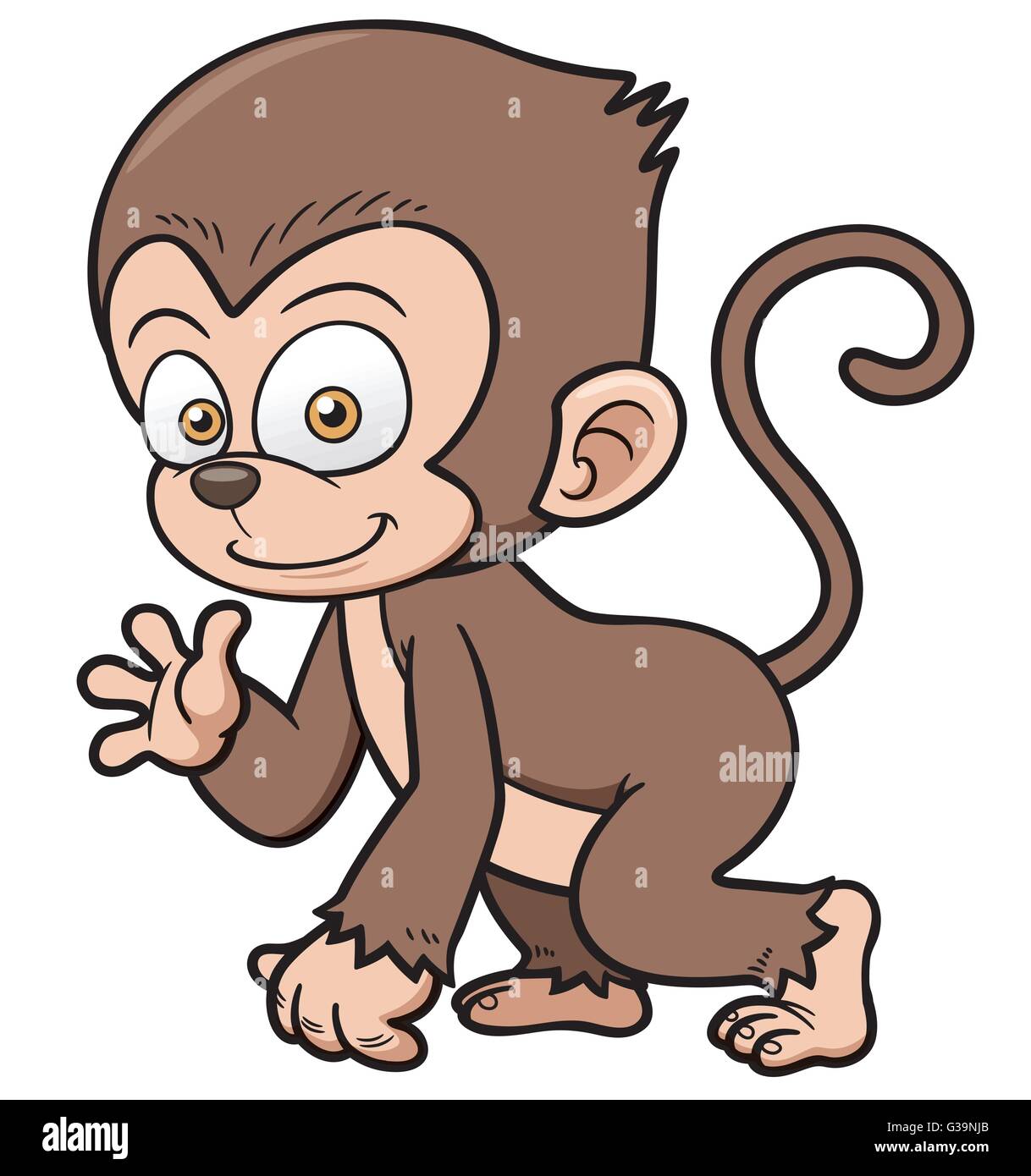 Illustration Vecteur de Cartoon Monkey Illustration de Vecteur