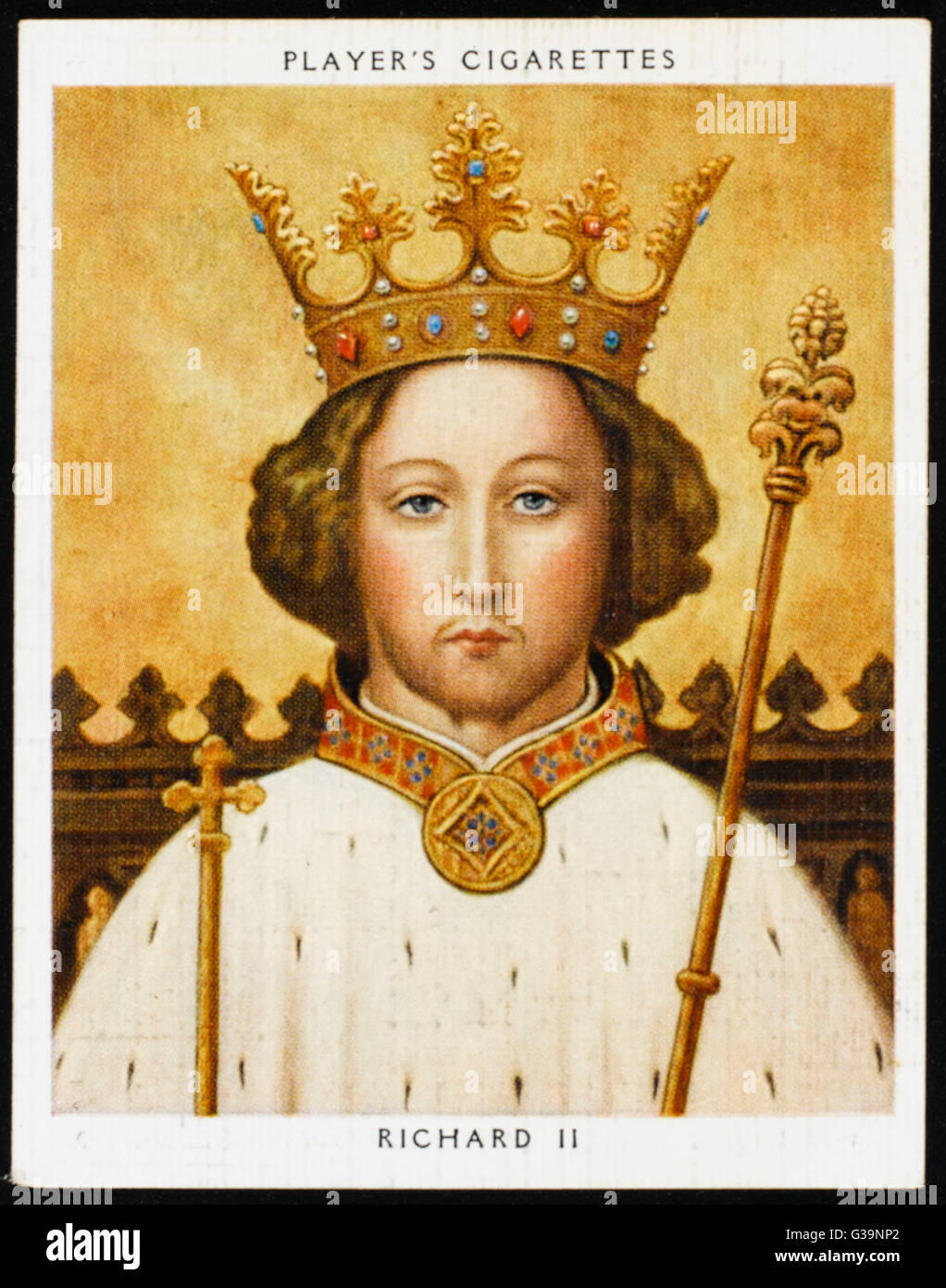 RICHARD II, roi d'Angleterre (1367 - 1400) 1377 - 1399 Règne Banque D'Images