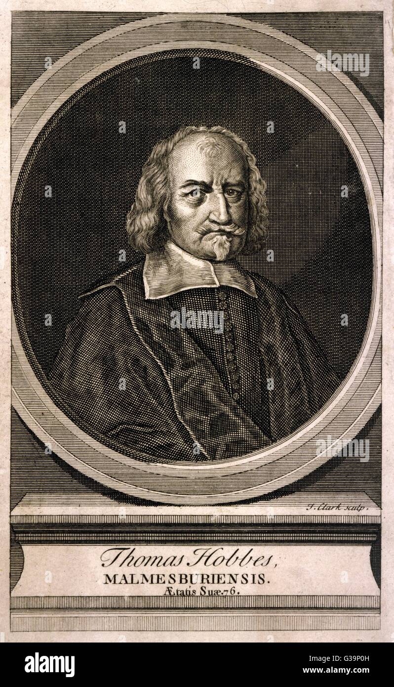 THOMAS HOBBES/CLARK Banque D'Images