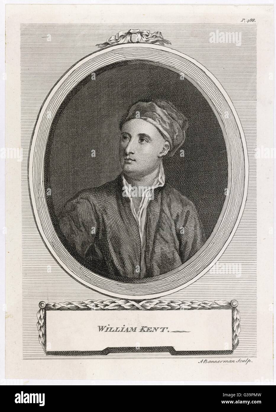WILLIAM KENT et architecte paysagiste Date : 1684 - 1748 Banque D'Images