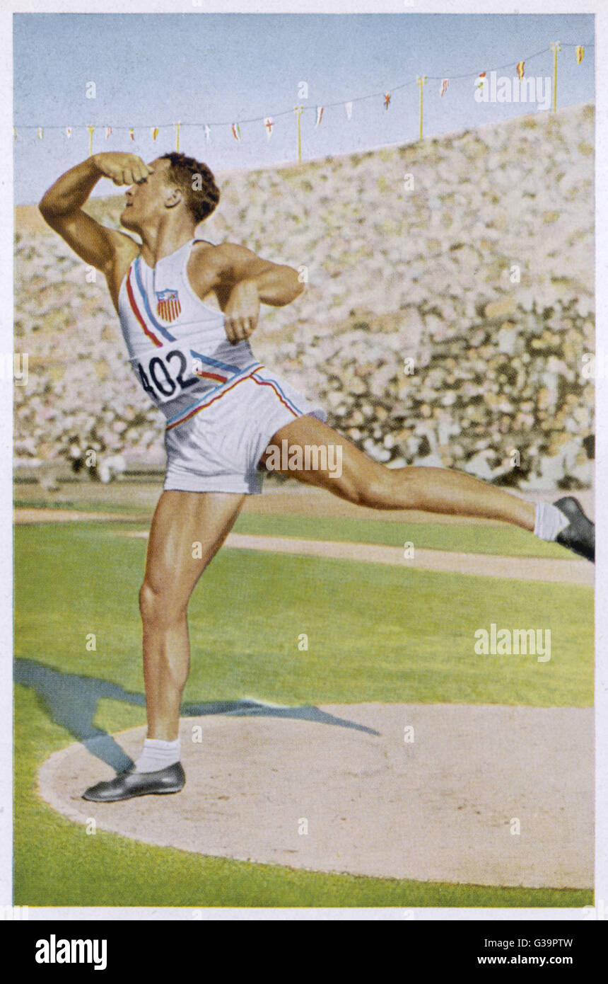 Timbre FDC 1932 – Lance-disques 5 Cents Jeux Olympiques De Los Angeles