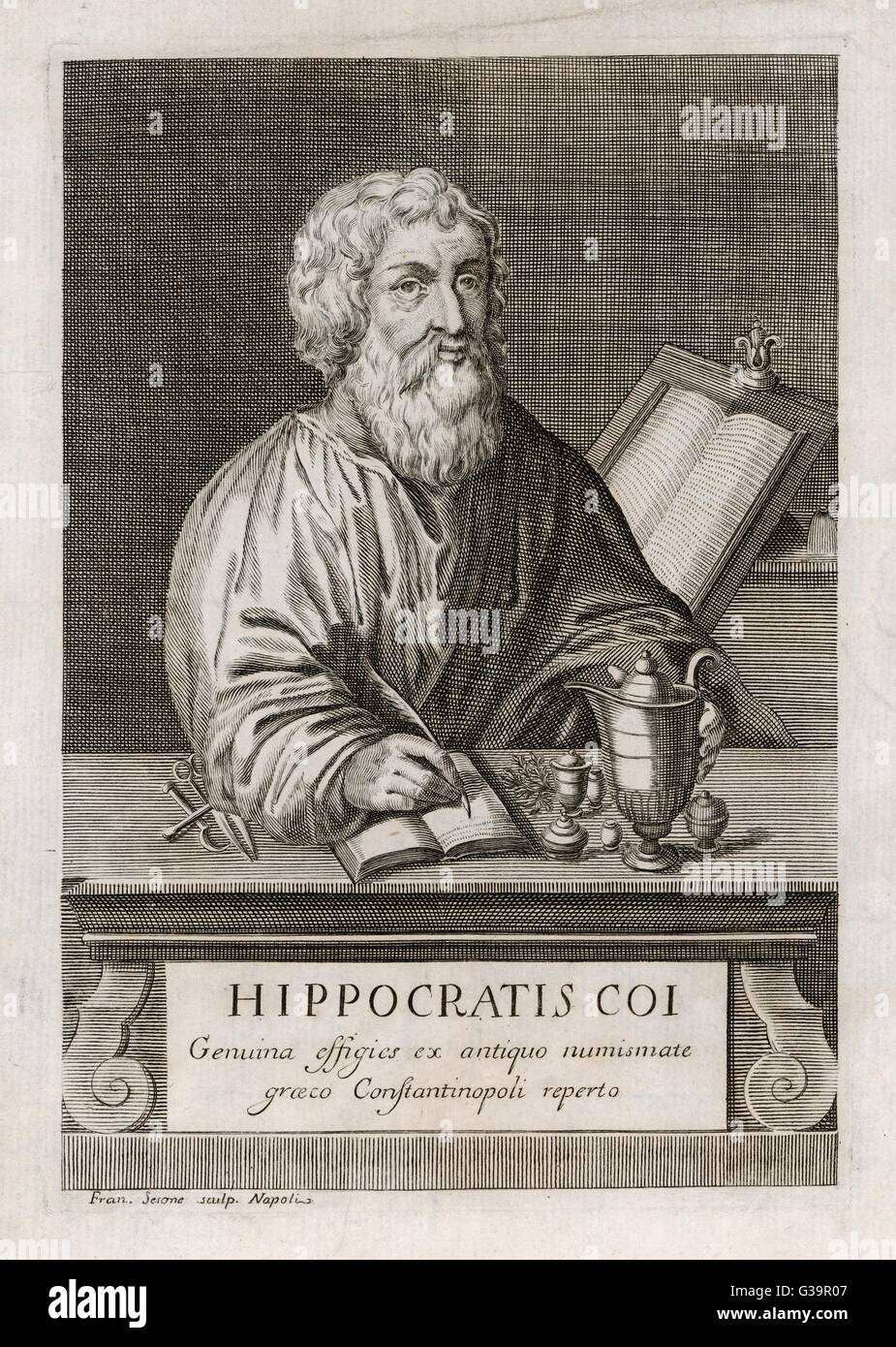 Le grec Hippocrate medical Date : 460 - 357 av. Banque D'Images