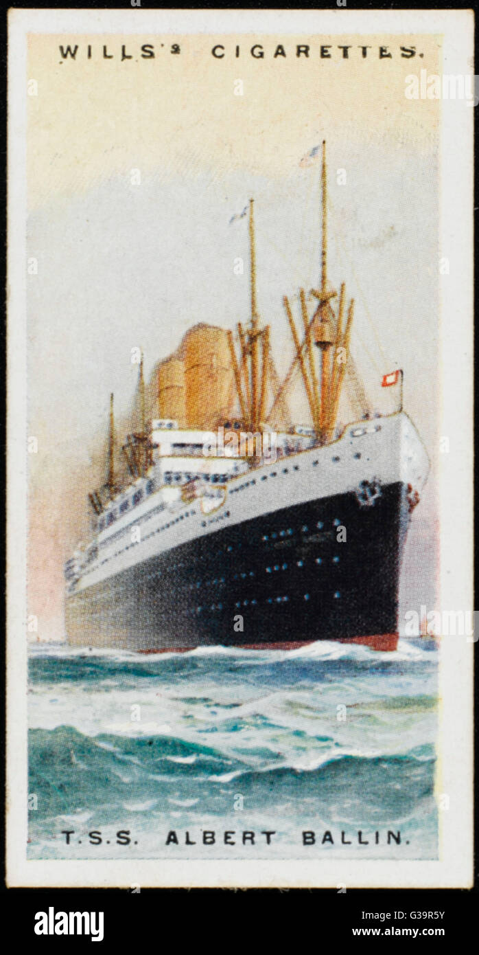 De l'Atlantique de la Hamburg-Amerika Line Date : 1924 Banque D'Images