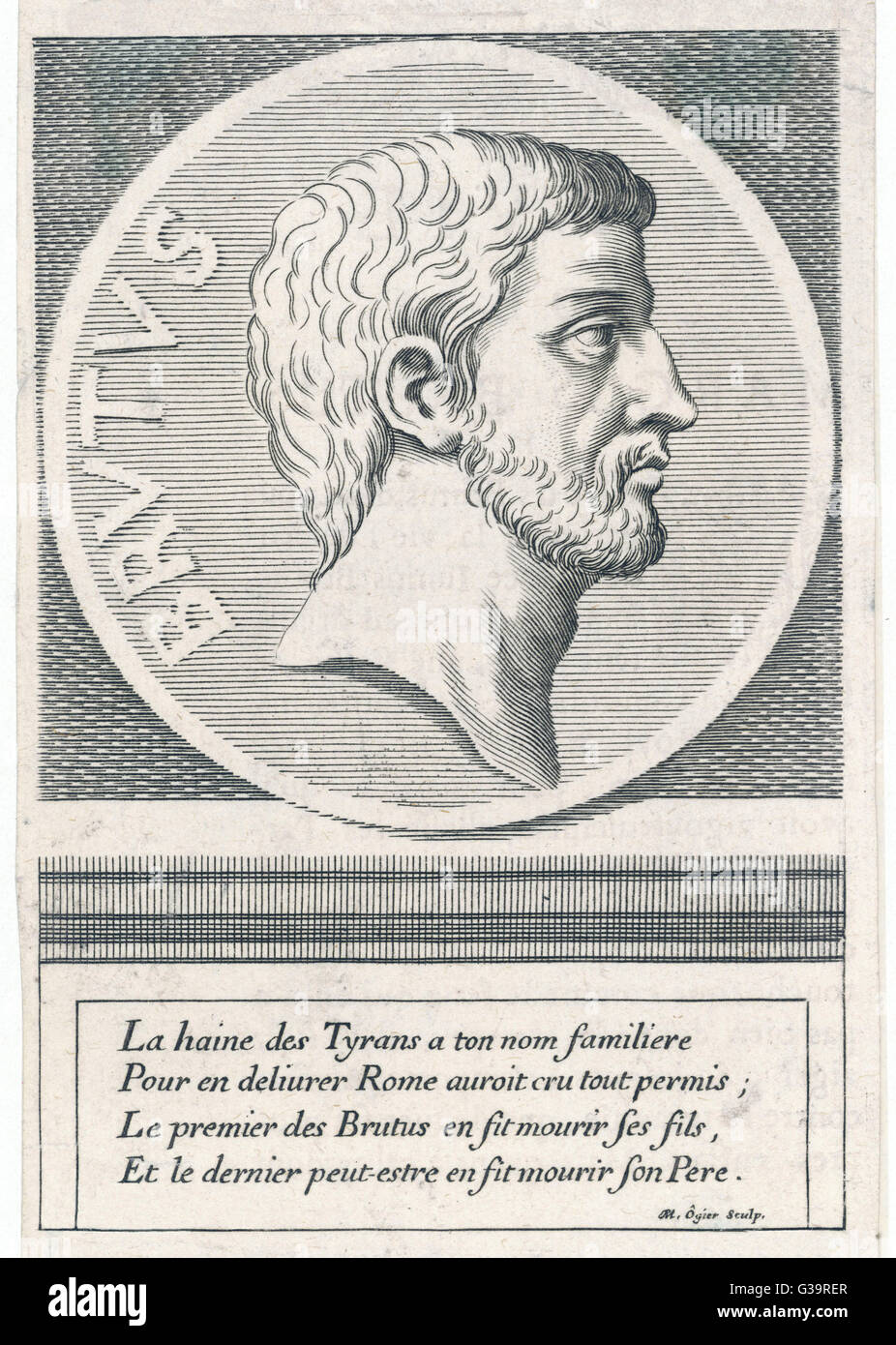 MARCUS JUNIUS BRUTUS/FR Banque D'Images