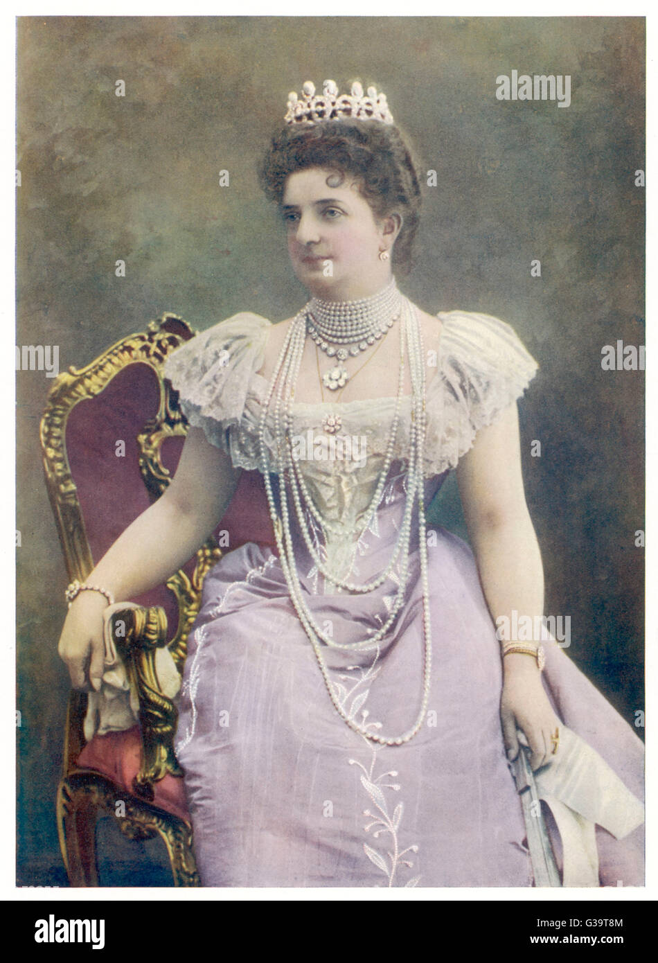 MARGHERITA DE SAVOIE Reine d'Umberto I de l'Italie, en 1901 Date : 1851 - 1926 Banque D'Images