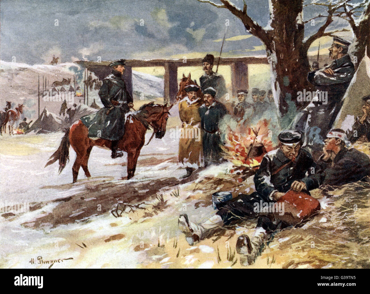 GUERRE RUS/JAP : PRISONNIERS Banque D'Images