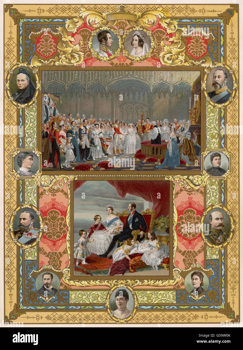 VICTORIA/ALBERT/MARIAGE Banque D'Images