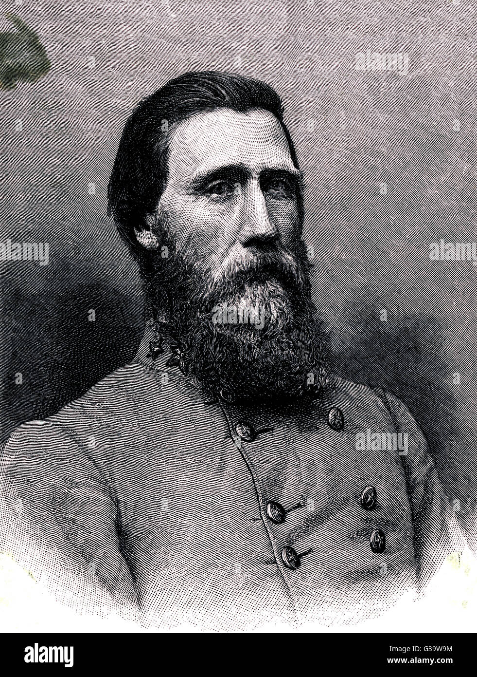 John Bell Hood - Confédéré général Banque D'Images