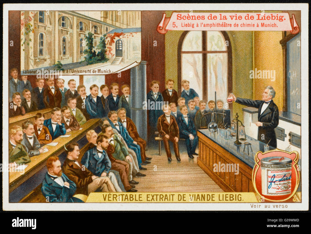 JUSTUS VON LIEBIG scientifique allemand de cours à l'Université de Munich Date : 1803 - 1873 Banque D'Images