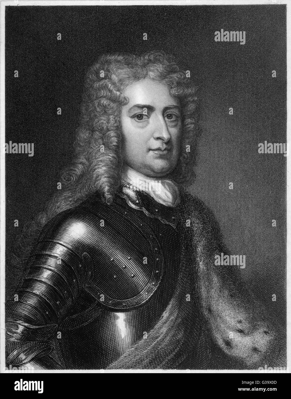 JOHN CHURCHILL Duc de Marlborough, commandant en chef sur les armées de l'Angleterre et la Hollande pendant la guerre de Succession d'Espagne Date : 1650 - 1722 Banque D'Images