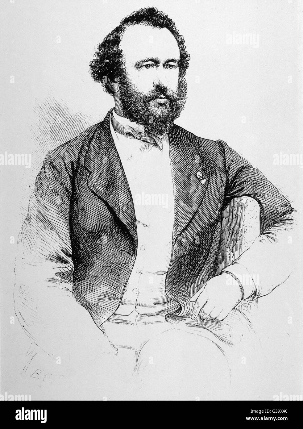 ADOLPHE SAX inventeur français d'instruments de musique Date : 1814 - 1894 Banque D'Images