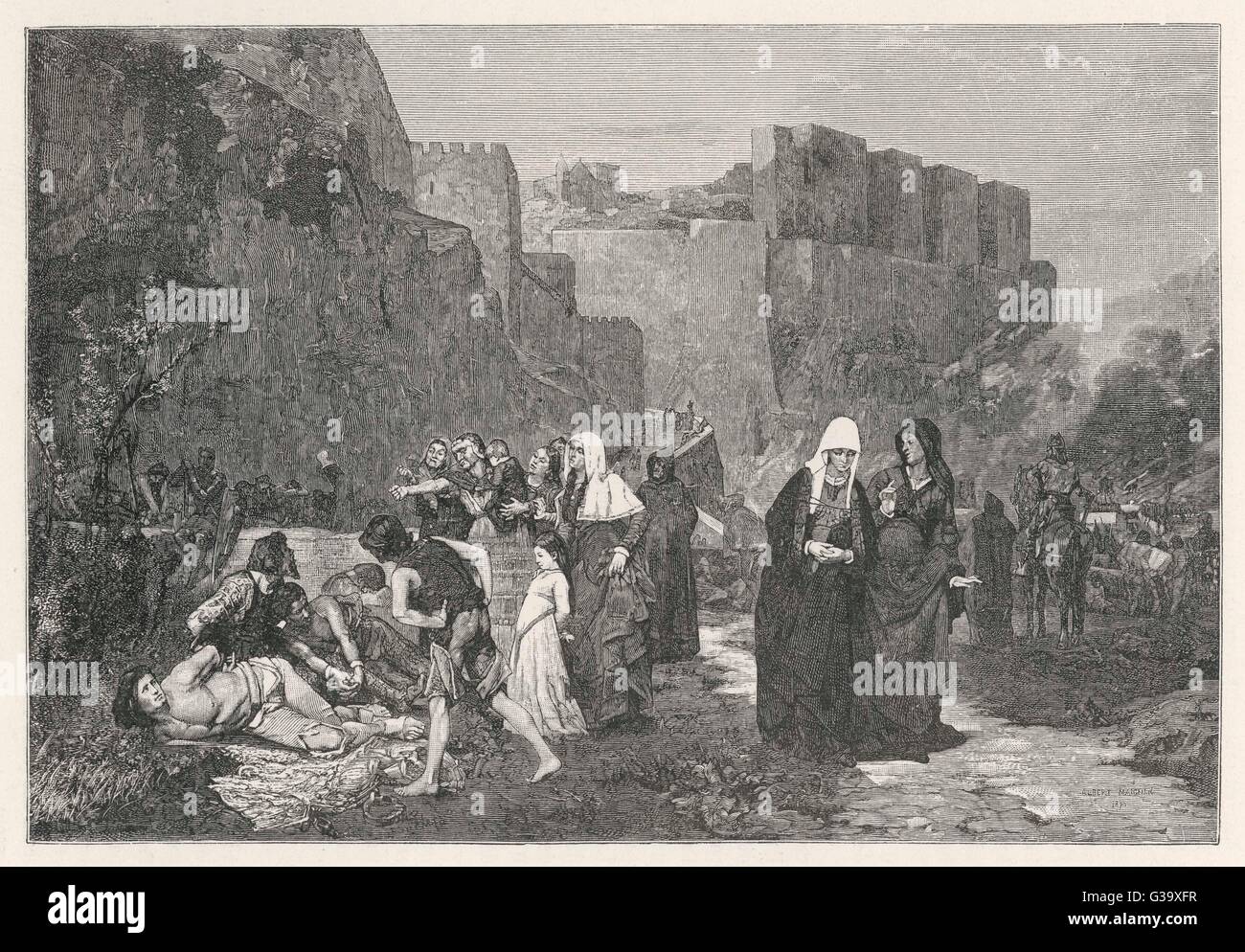 La persécution de l'Albigeois (Les Cathares). Date : vers 1208 Banque D'Images