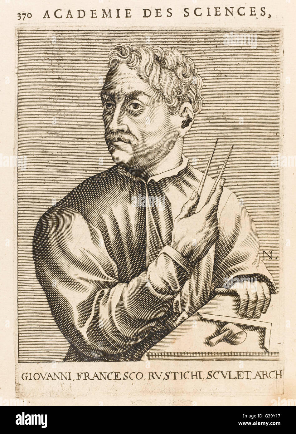 GIOVANNI FRANCESCO RUSTICHI Banque D'Images
