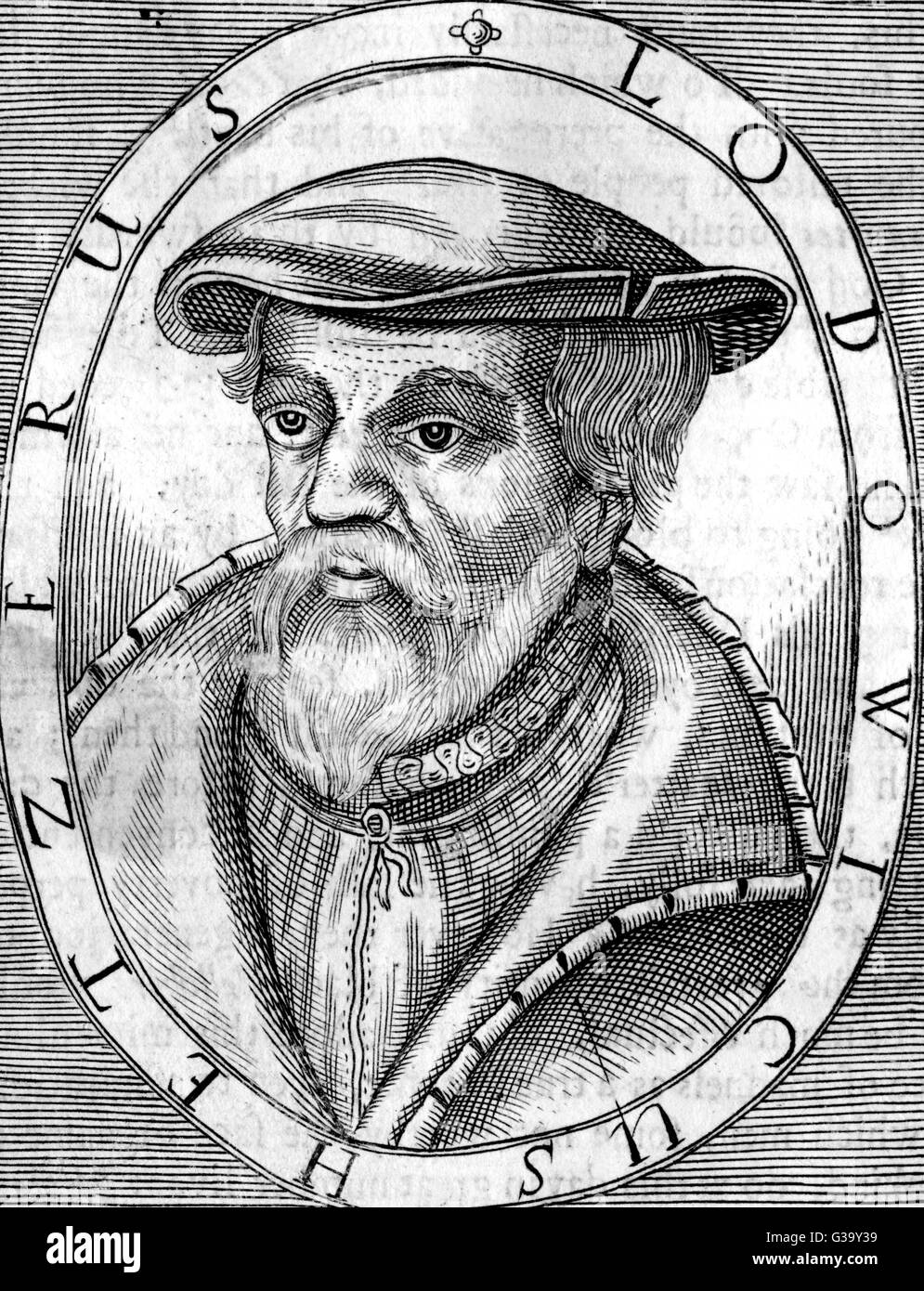 LUDWIG HETZER Allemand adepte de la secte religieuse Socinian Date : ? - 1540 Banque D'Images