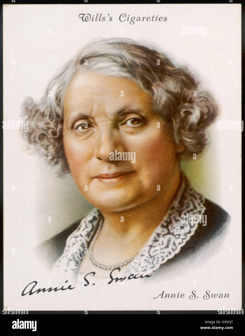 ANNIE S SWAN (Mme Burnett Smith) écrivain écossais en 1936 Date : 1860 - 1943 Banque D'Images