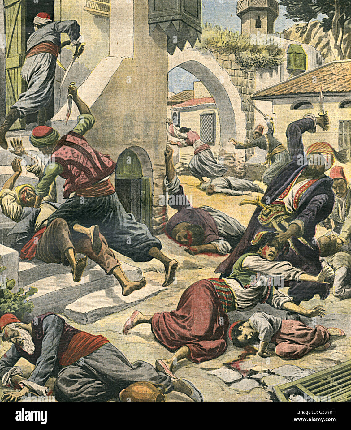 ARMÉNIENS MASSACRÉS/1909 Banque D'Images