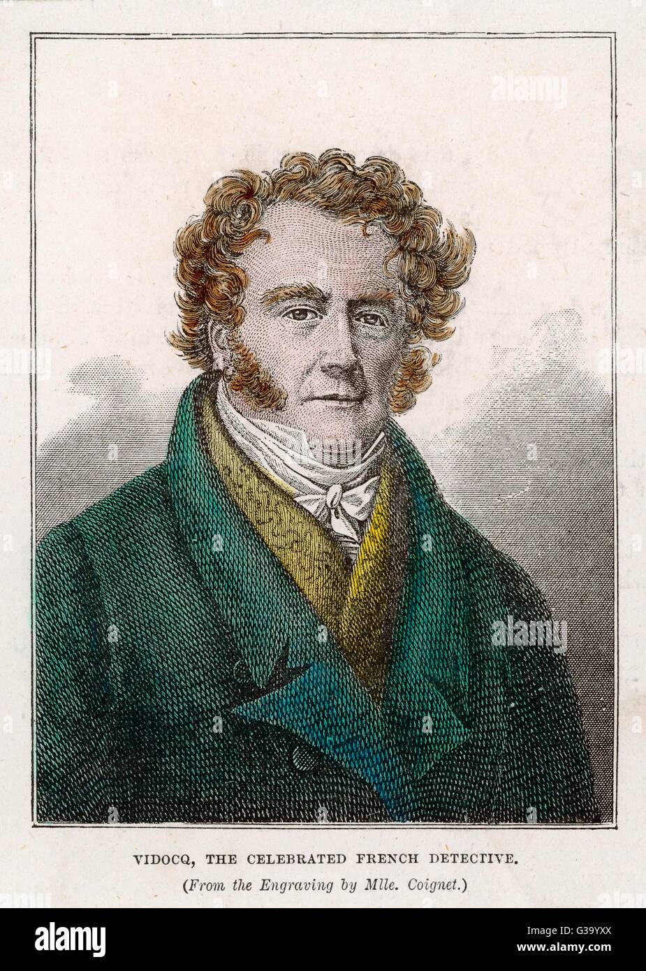 François-EUGÈNE VIDOCQ policier français et aventurier Date : 1775 - 1857 Banque D'Images