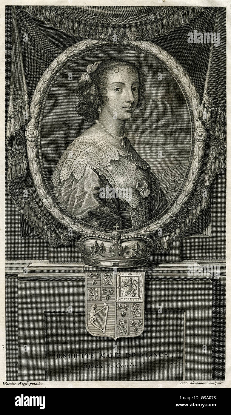 Henrietta Maria de France Banque D'Images