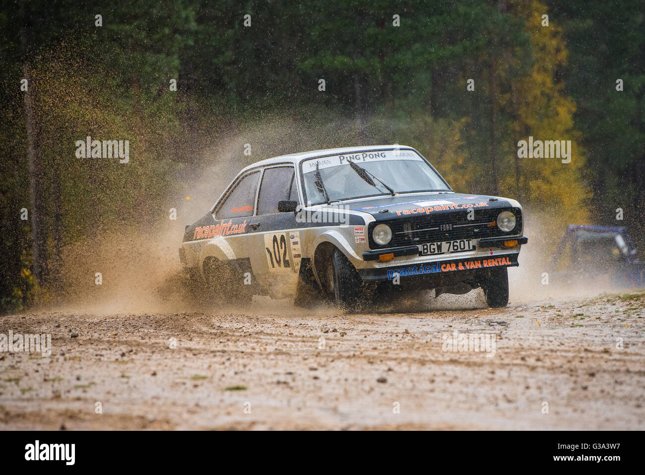 Lancia Rally, Tempest à Aldershot Banque D'Images