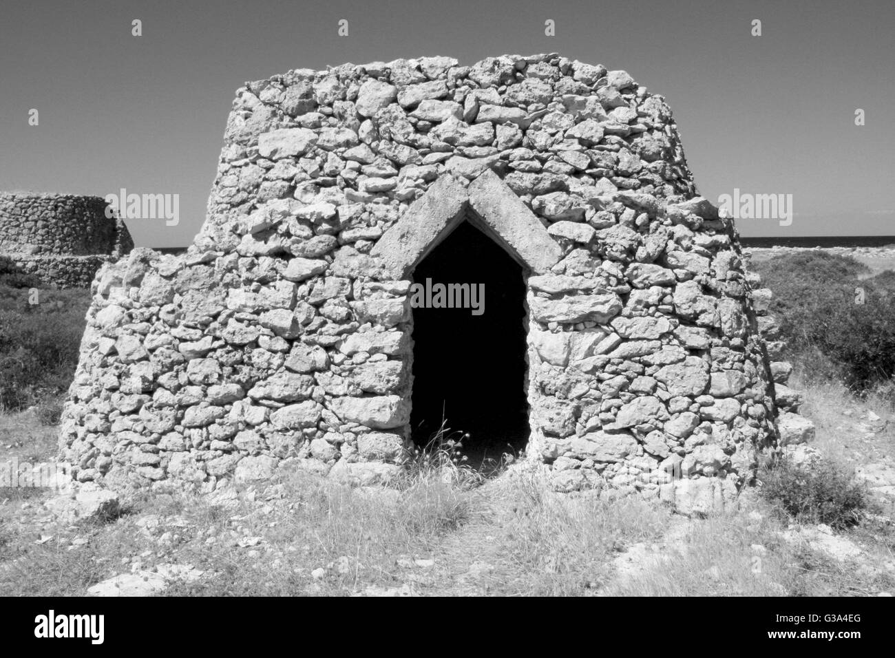 Trullo - construction d'antiquaires de Salento (Pouilles, Italie) Banque D'Images