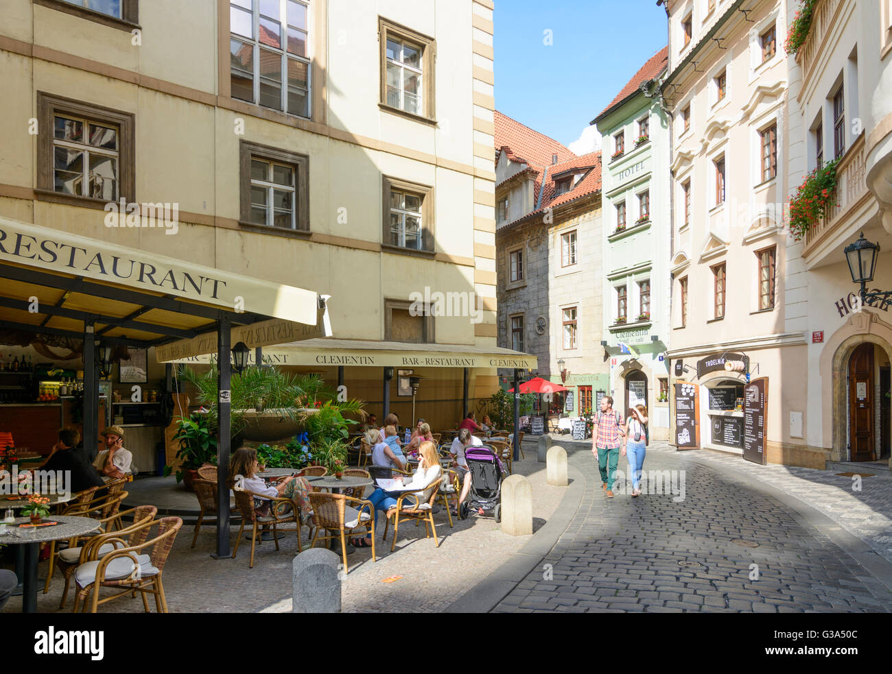 Seminarska ruelle dans la vieille ville, la République tchèque, Praha, Prague, Prague, Praha (Prague), Prague Banque D'Images