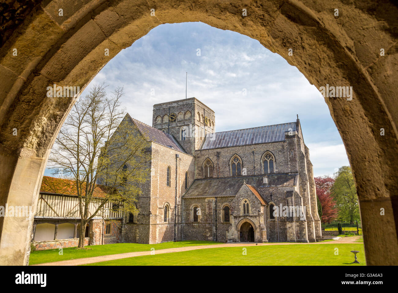 À l'église St Cross Hospital et l'hospice de la pauvreté Noble à Winchester, en Angleterre Banque D'Images