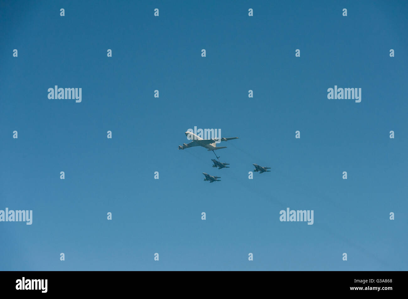 Israël, Tel Aviv - Jaffa, airshow traditionnel au-dessus de la ville le jour de l'indépendance - yom haatsmatout Banque D'Images