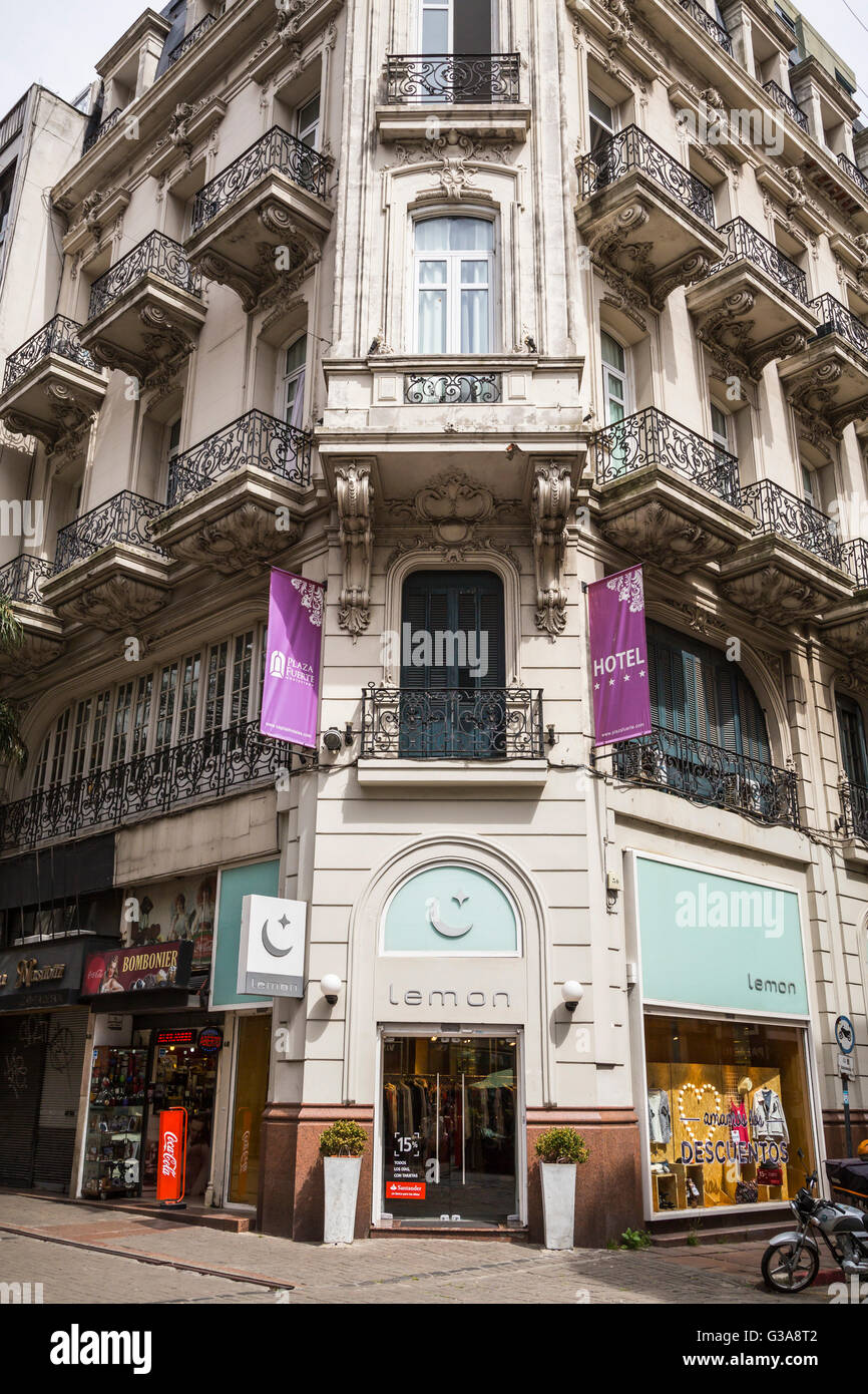 L'architecture du bâtiment à Montevideo, Uruguay, Amérique du Sud. Banque D'Images