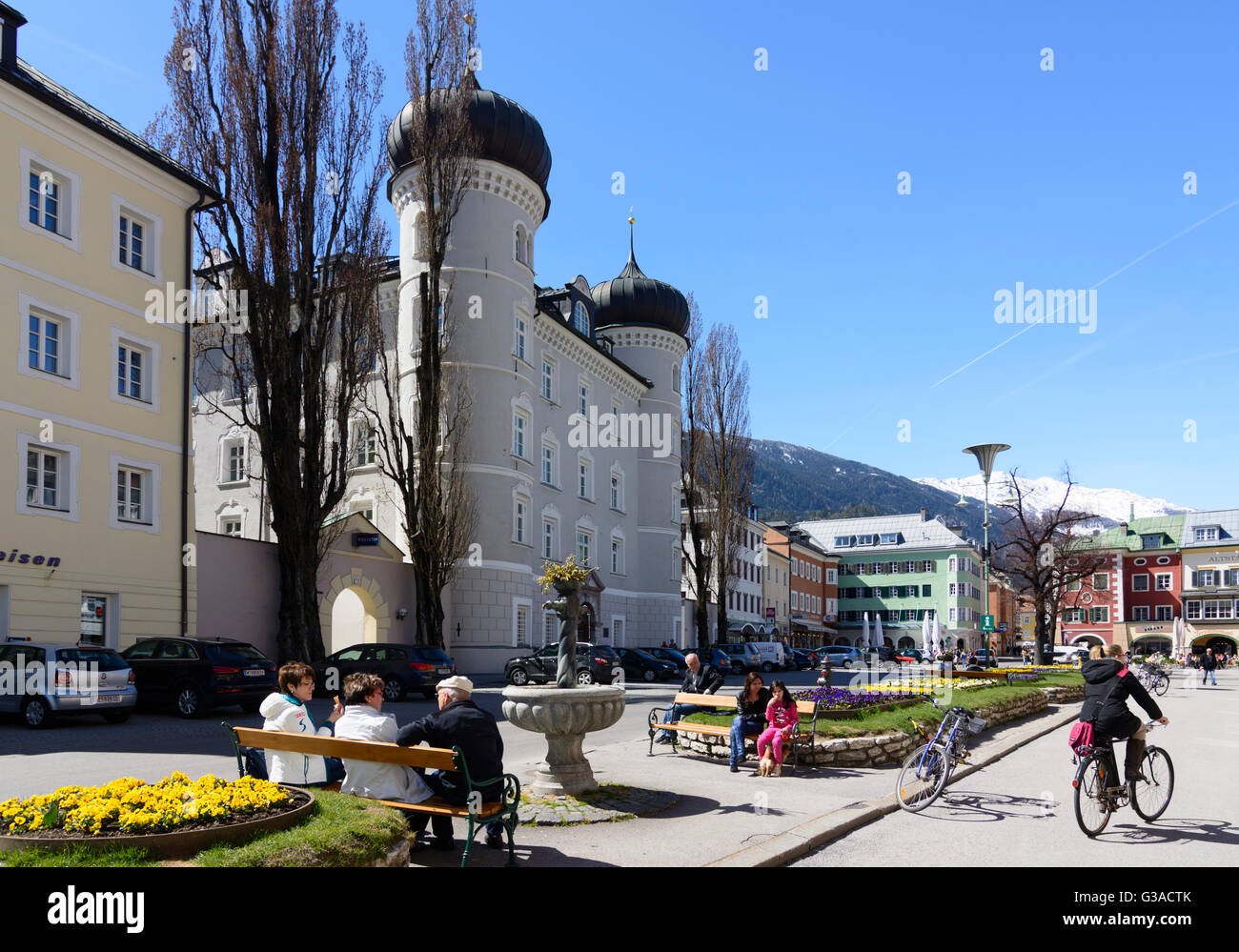 Hôtel de ville (Liebburg) à Hauptplatz (place principale), l'Autriche, Tyrol, Lienz, Tyrol , Banque D'Images