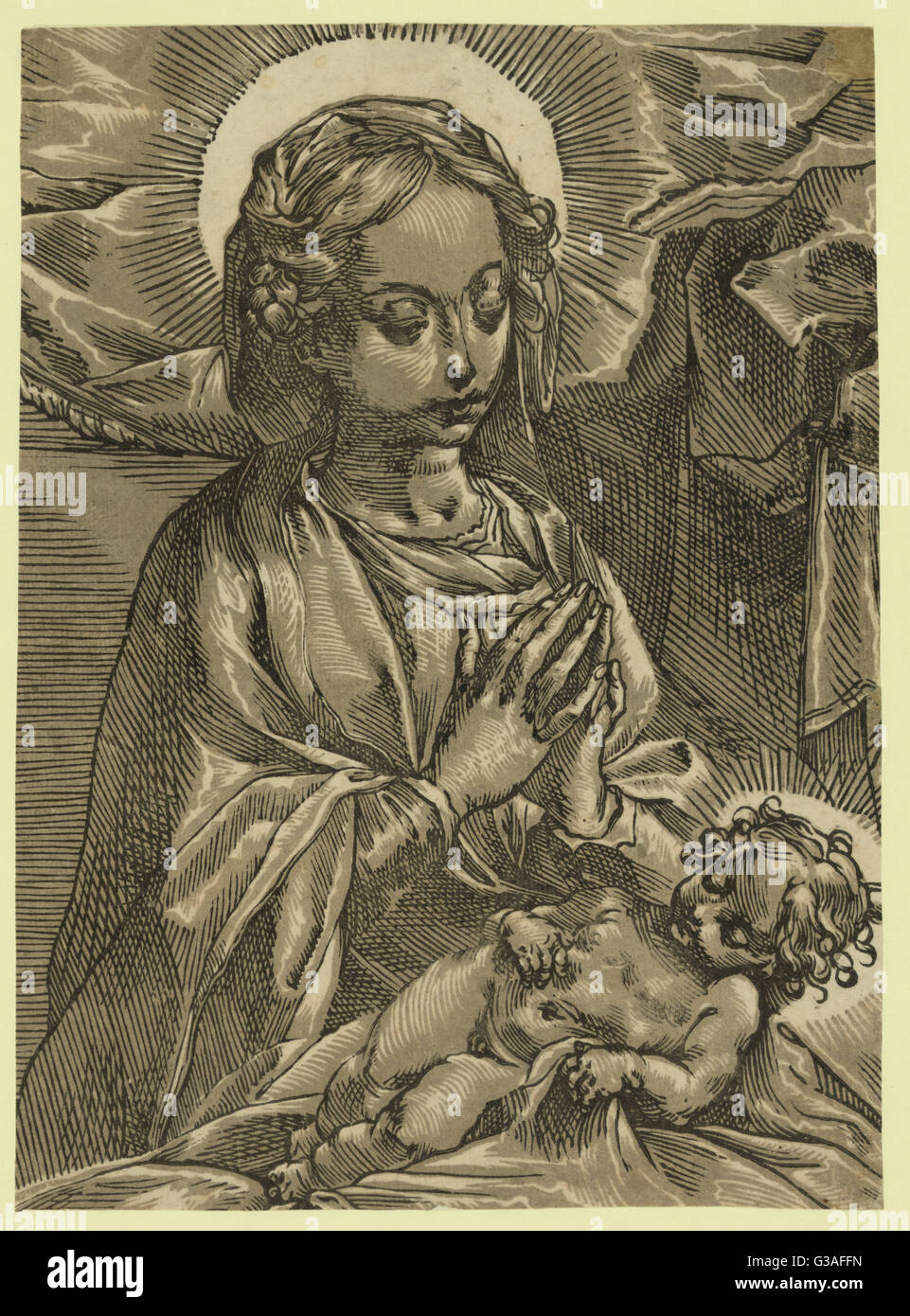 La Sainte Vierge Imprimer Montrant La Vierge Marie Avec L Enfant Jesus Date Entre 1590 Et 1610 Photo Stock Alamy La Sainte Vierge Imprimer Montrant La Vierge Marie Avec L Enfant Jesus Date Entre 1590 Et 1610 Photo Stock Alamy