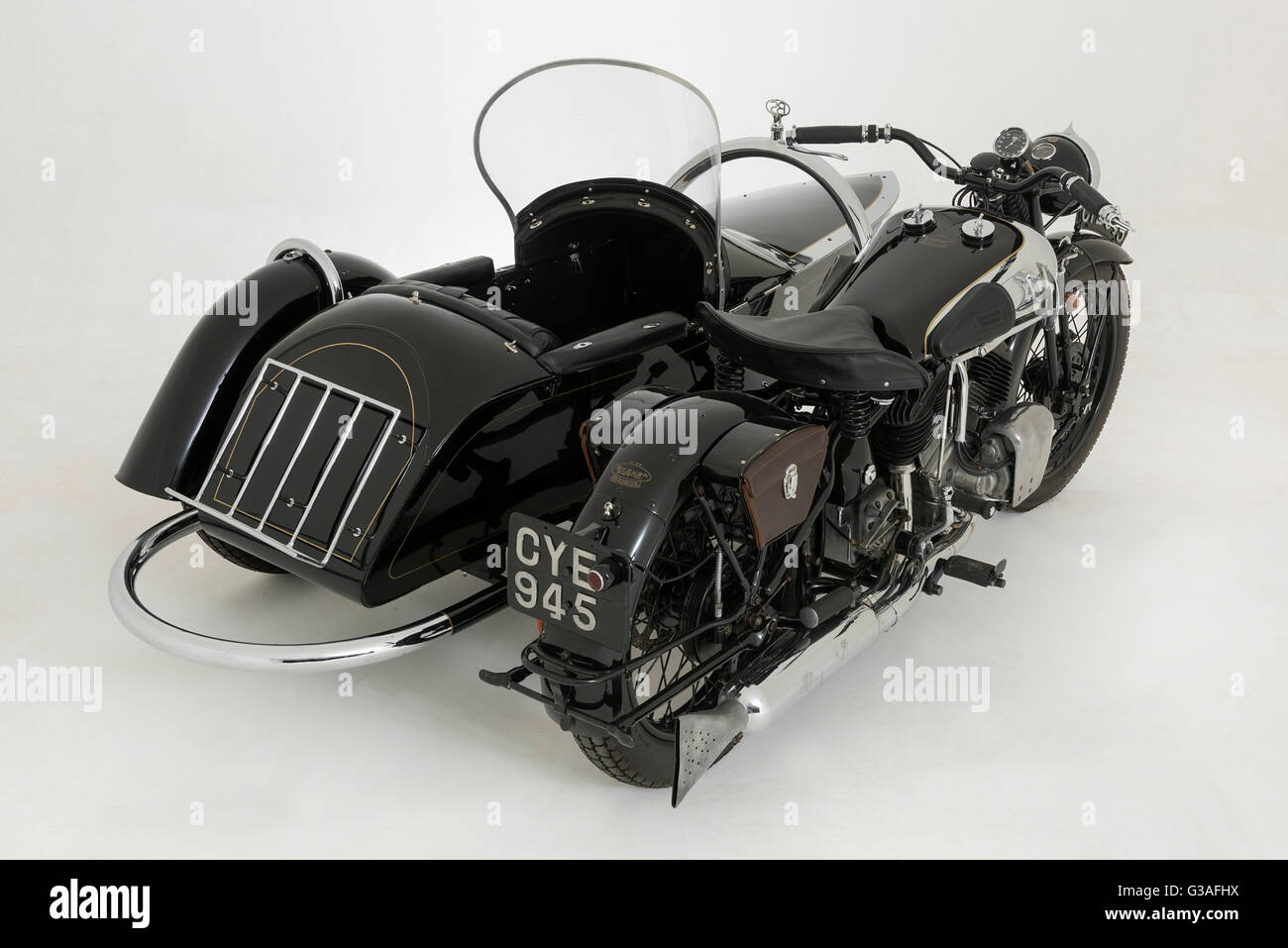 1936 Brough Superior 11-50 Combinaison spéciale Banque D'Images