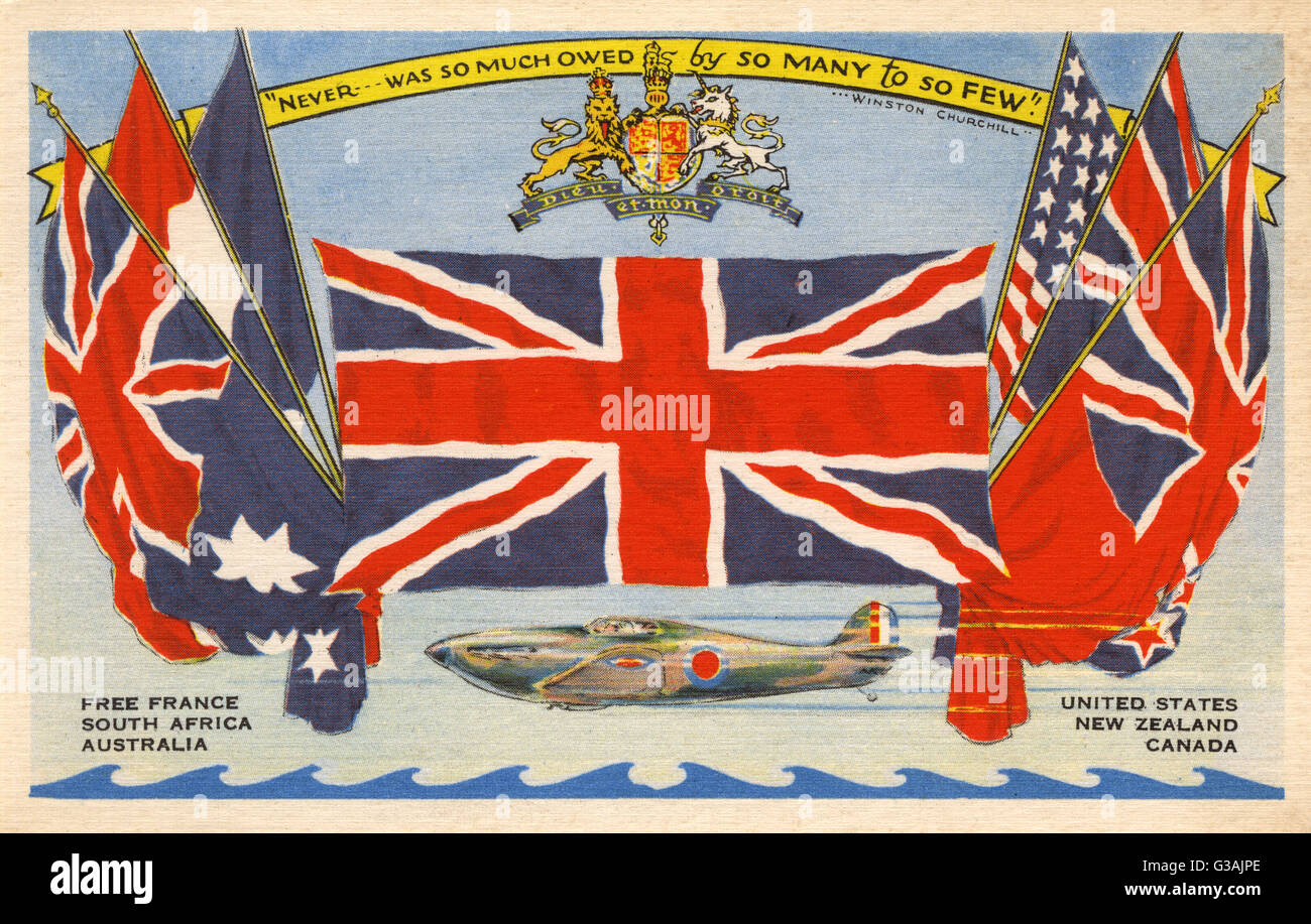 Les alliés des drapeaux de la seconde guerre mondiale Banque de photographies et d’images à